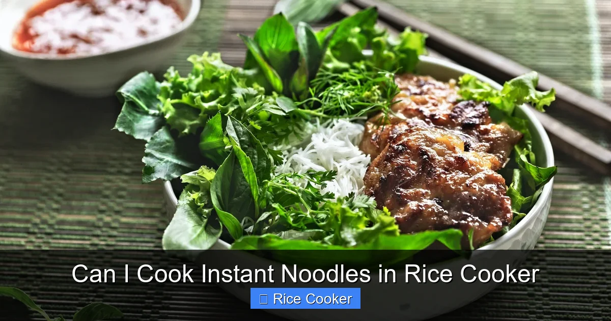 Can I Cook Instant Noodles in Rice Cooker