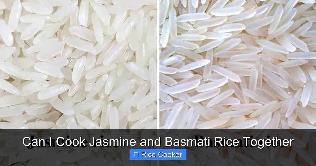 Can I Cook Jasmine and Basmati Rice Together