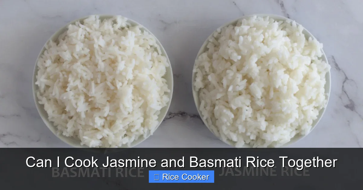 Can I Cook Jasmine and Basmati Rice Together