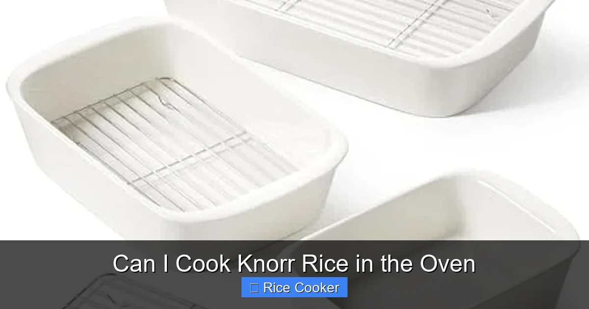 Can I Cook Knorr Rice in the Oven