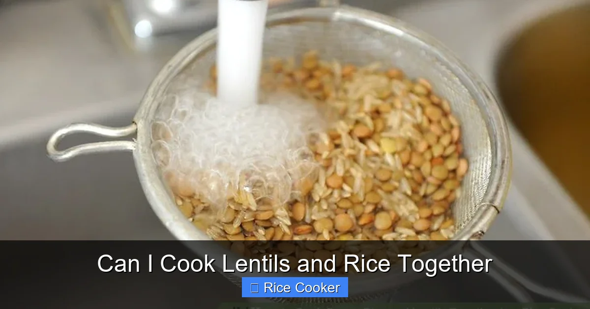 Can I Cook Lentils and Rice Together