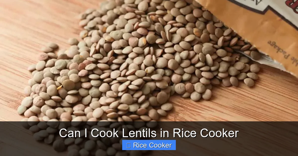 Can I Cook Lentils in Rice Cooker