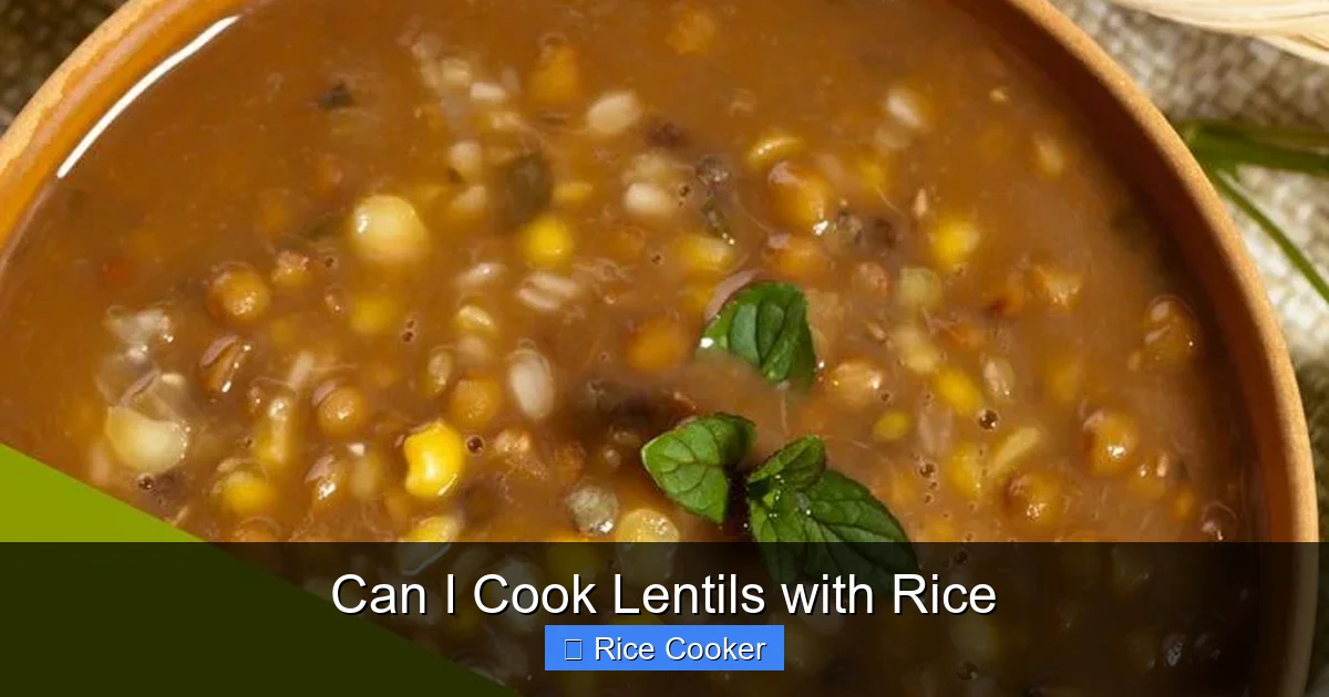 Can I Cook Lentils with Rice