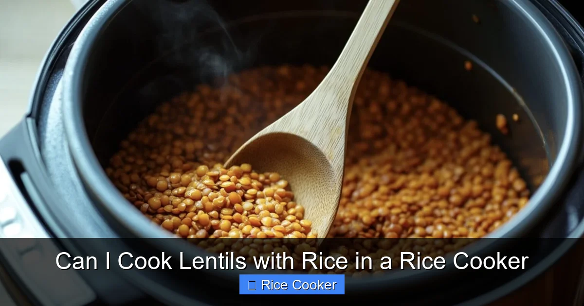 Can I Cook Lentils with Rice in a Rice Cooker