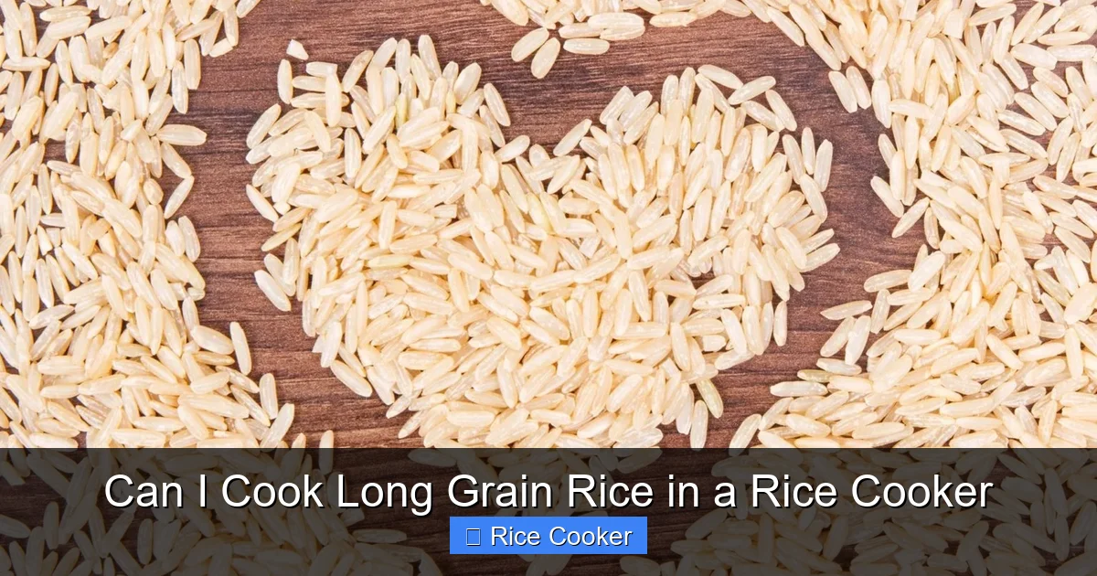 Can I Cook Long Grain Rice in a Rice Cooker