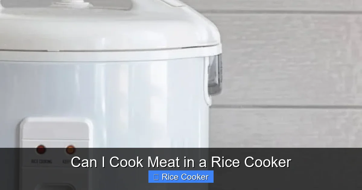 Can I Cook Meat in a Rice Cooker