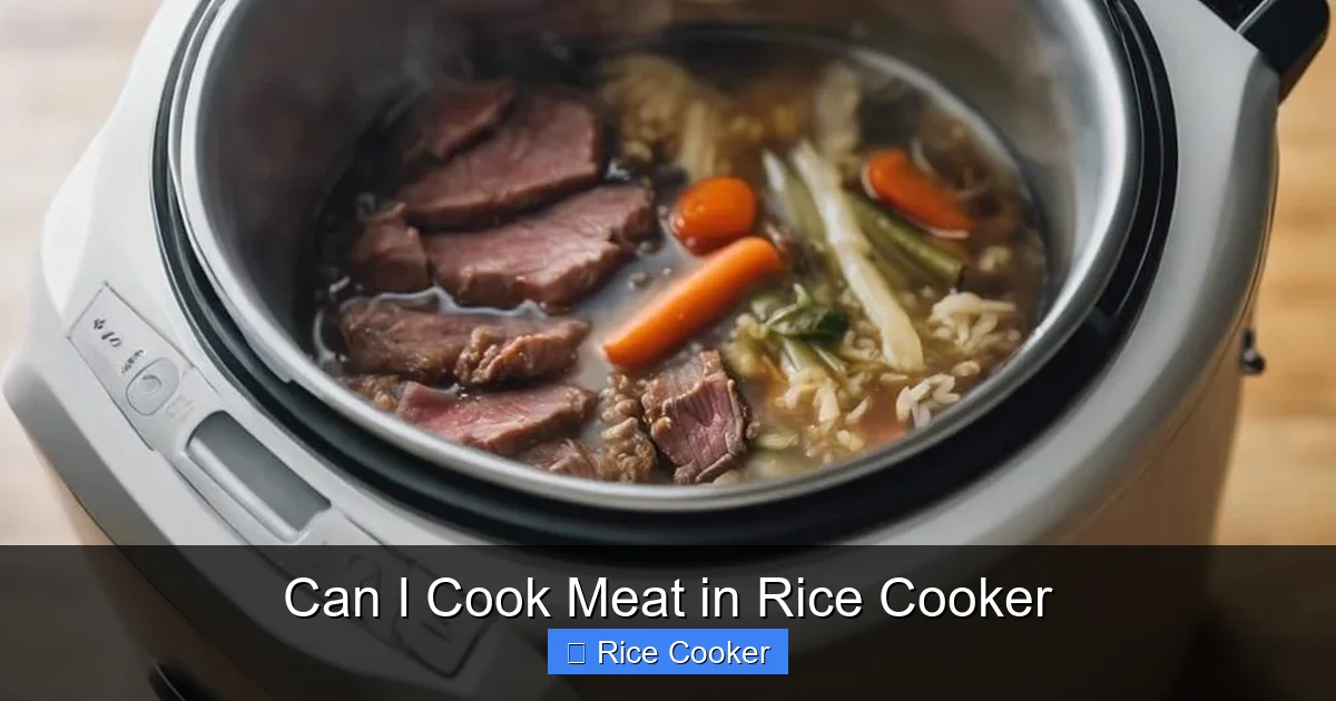 Can I Cook Meat in Rice Cooker