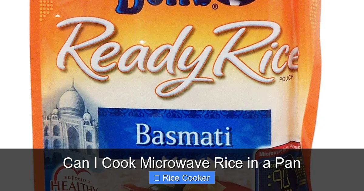 Can I Cook Microwave Rice in a Pan