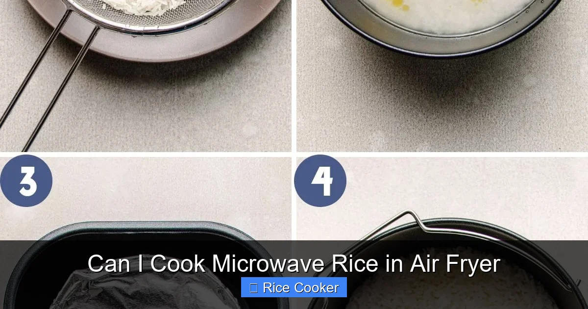 Can I Cook Microwave Rice in Air Fryer
