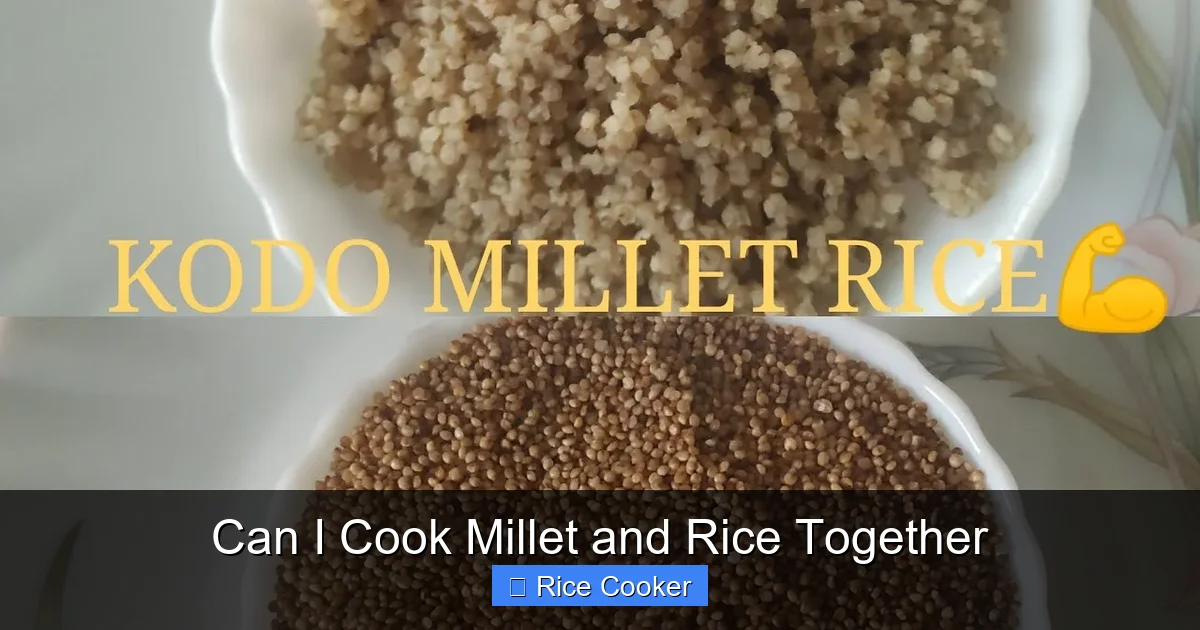 Can I Cook Millet and Rice Together