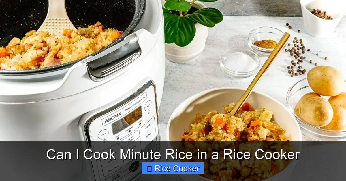 Can I Cook Minute Rice in a Rice Cooker