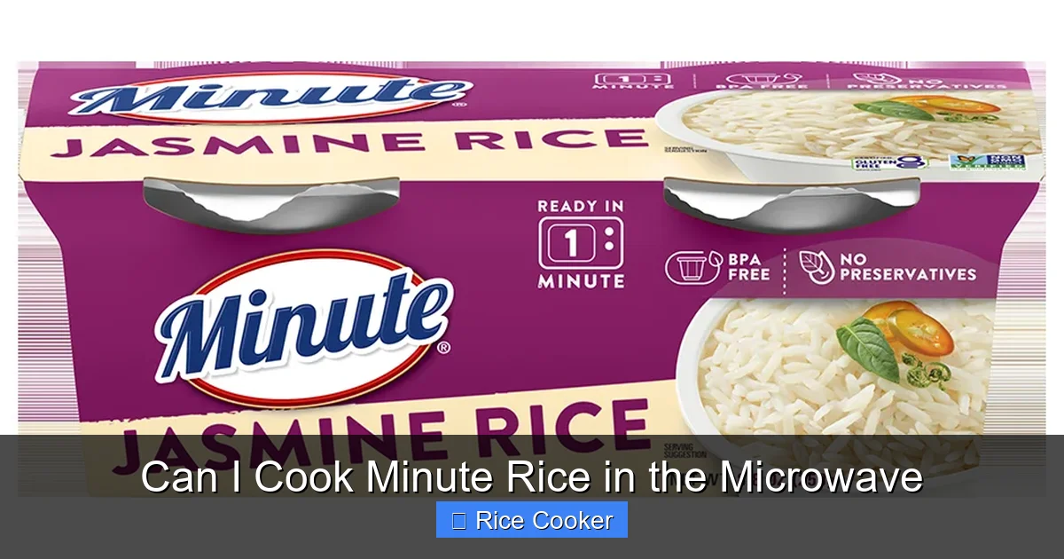 Can I Cook Minute Rice in the Microwave