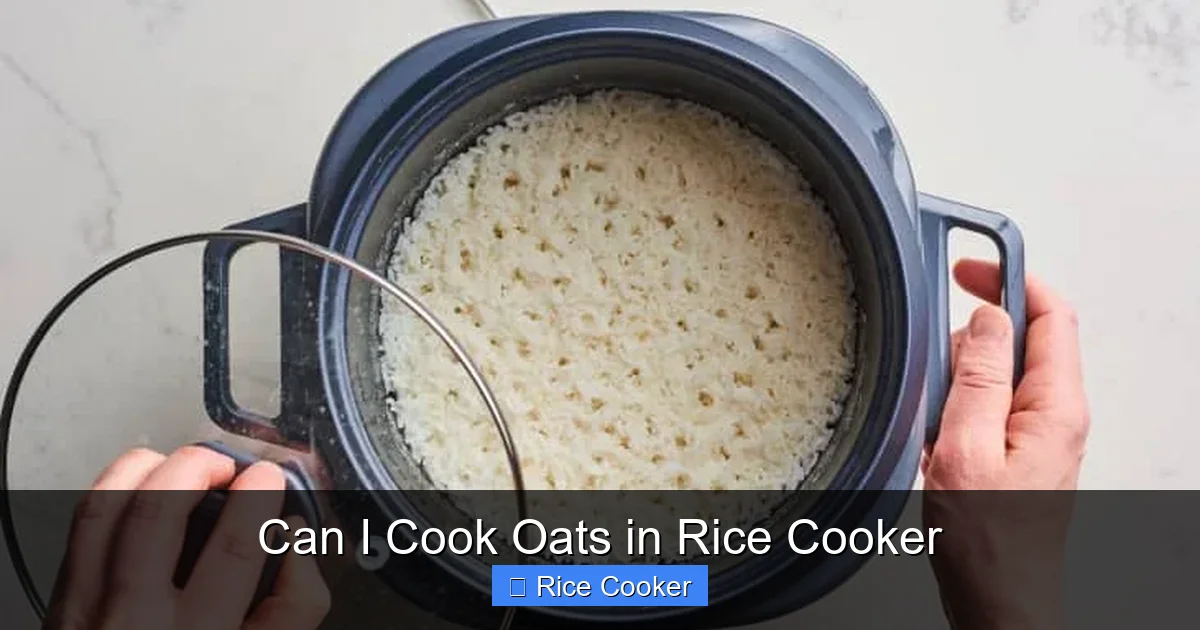 Can I Cook Oats in Rice Cooker