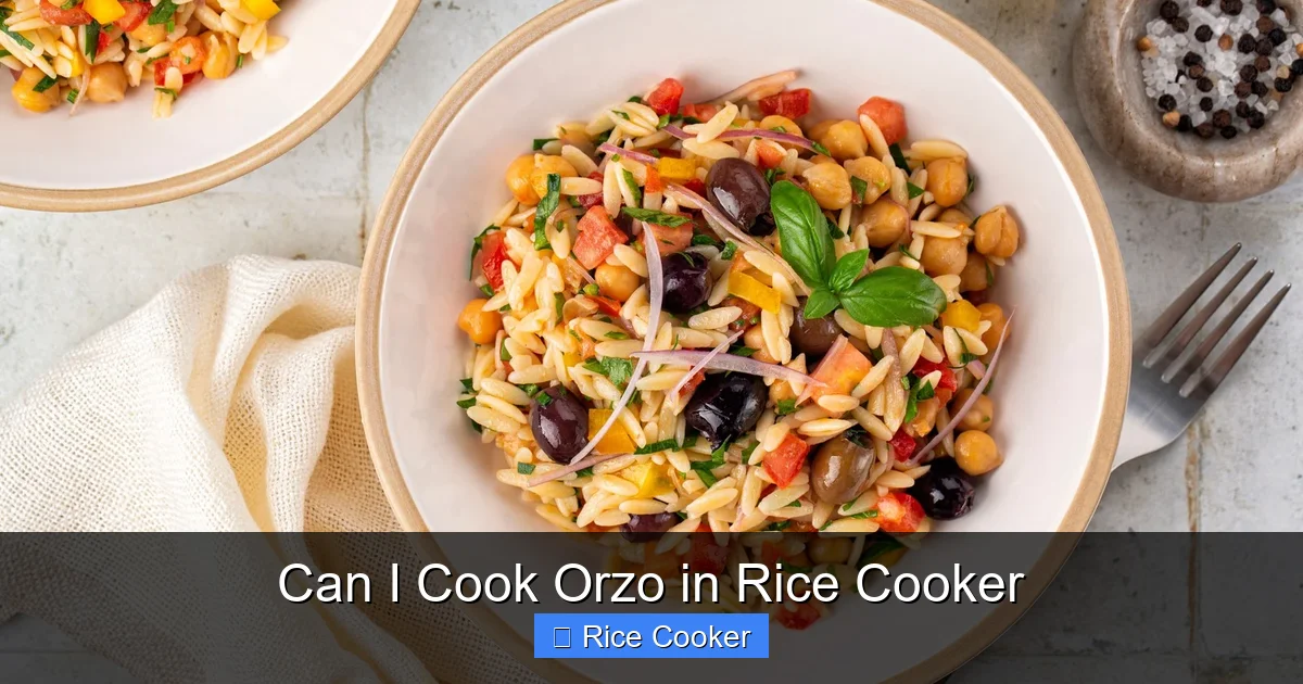 Can I Cook Orzo in Rice Cooker