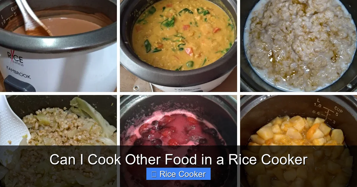 Can I Cook Other Food in a Rice Cooker