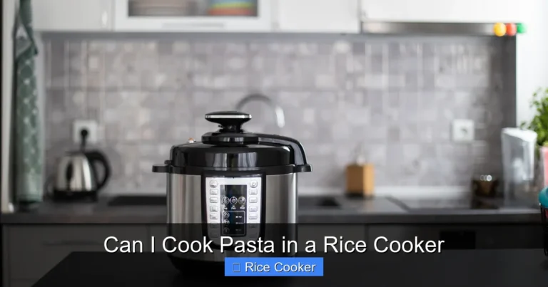 Can I Cook Pasta in a Rice Cooker