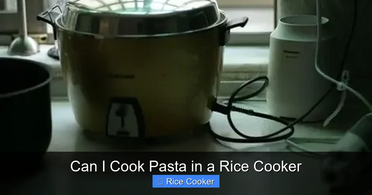 Can I Cook Pasta in a Rice Cooker