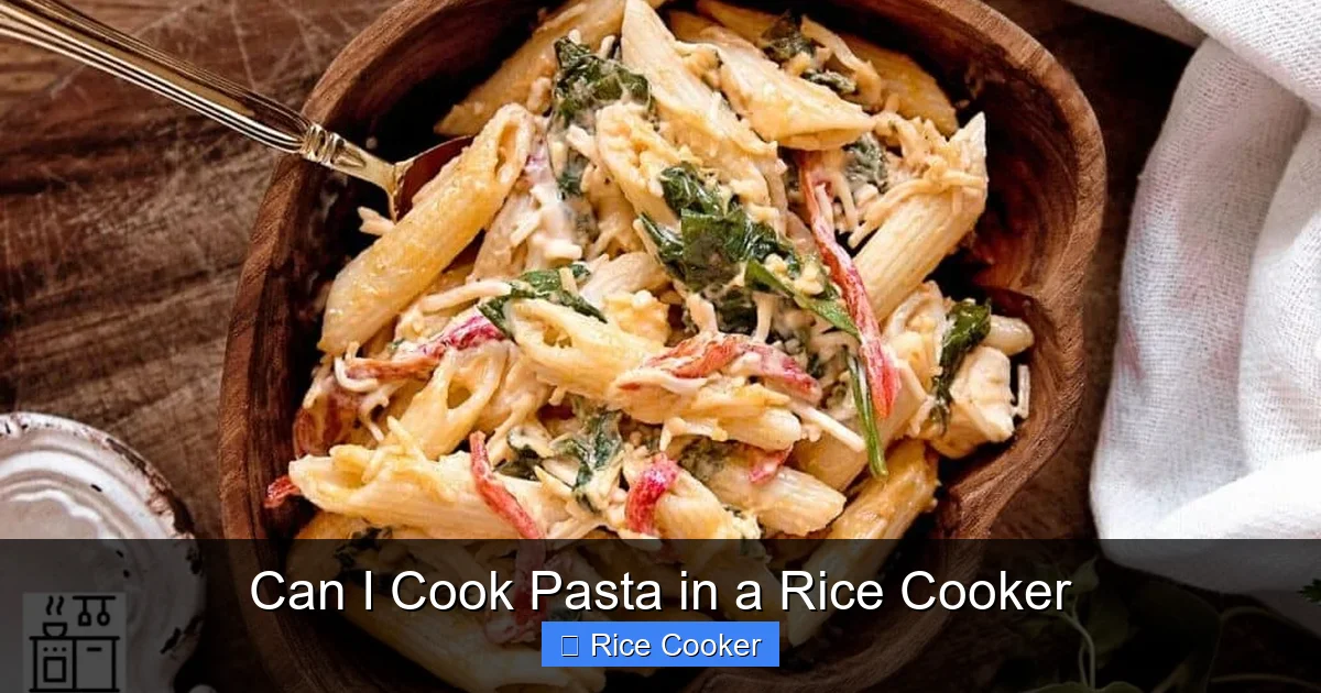 Can I Cook Pasta in a Rice Cooker
