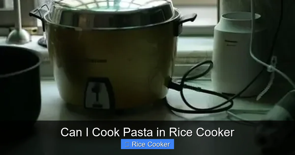 Can I Cook Pasta in Rice Cooker