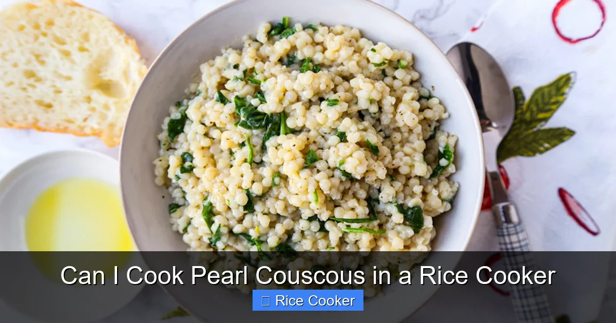 Can I Cook Pearl Couscous in a Rice Cooker