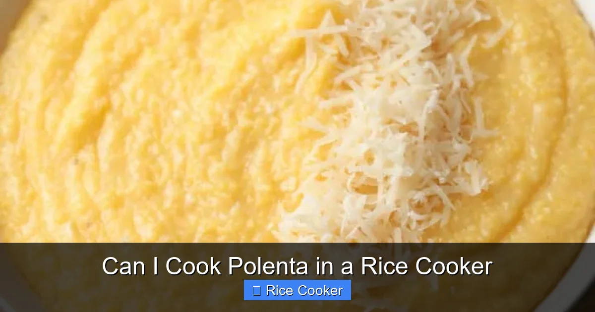 Can I Cook Polenta in a Rice Cooker