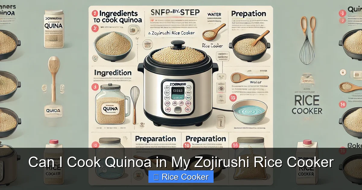 Can I Cook Quinoa in My Zojirushi Rice Cooker