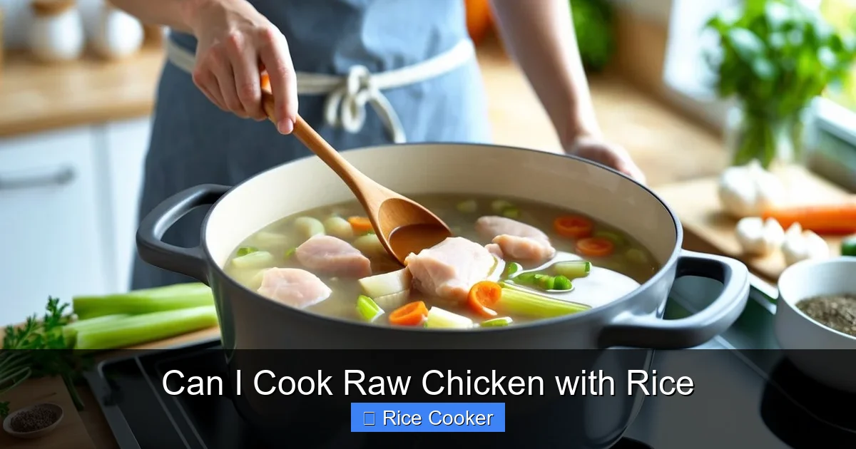 Can I Cook Raw Chicken with Rice