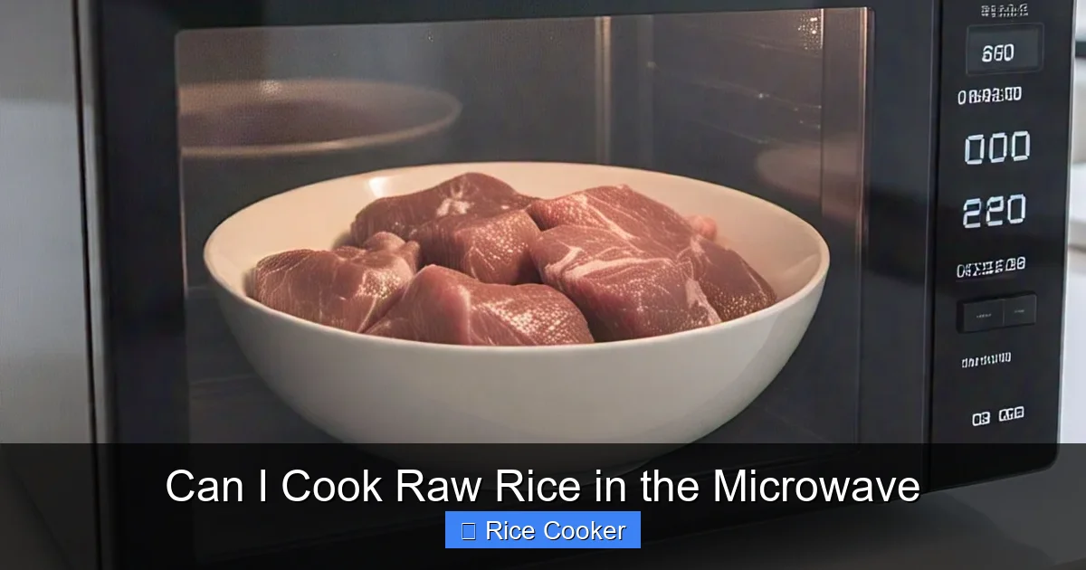 Can I Cook Raw Rice in the Microwave