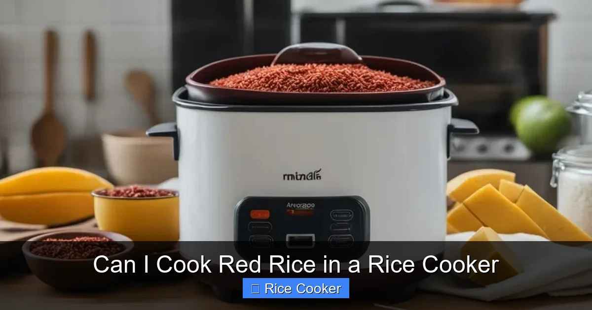 Can I Cook Red Rice in a Rice Cooker