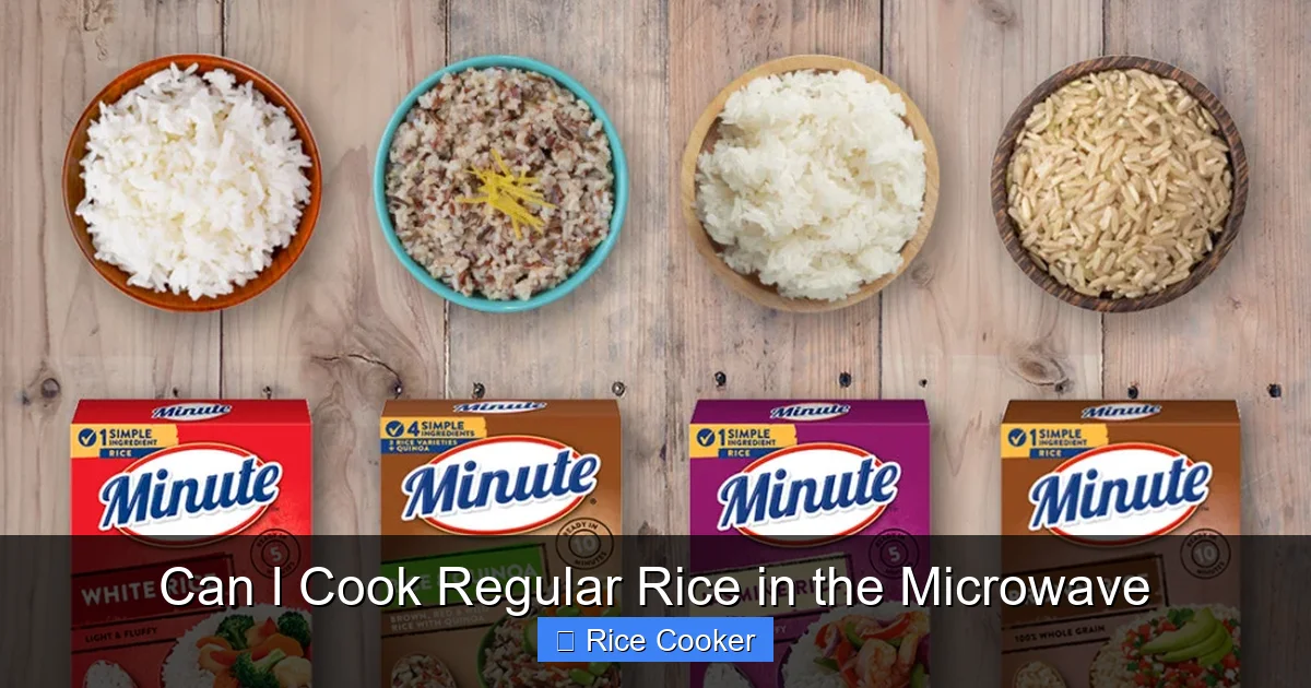 Can I Cook Regular Rice in the Microwave