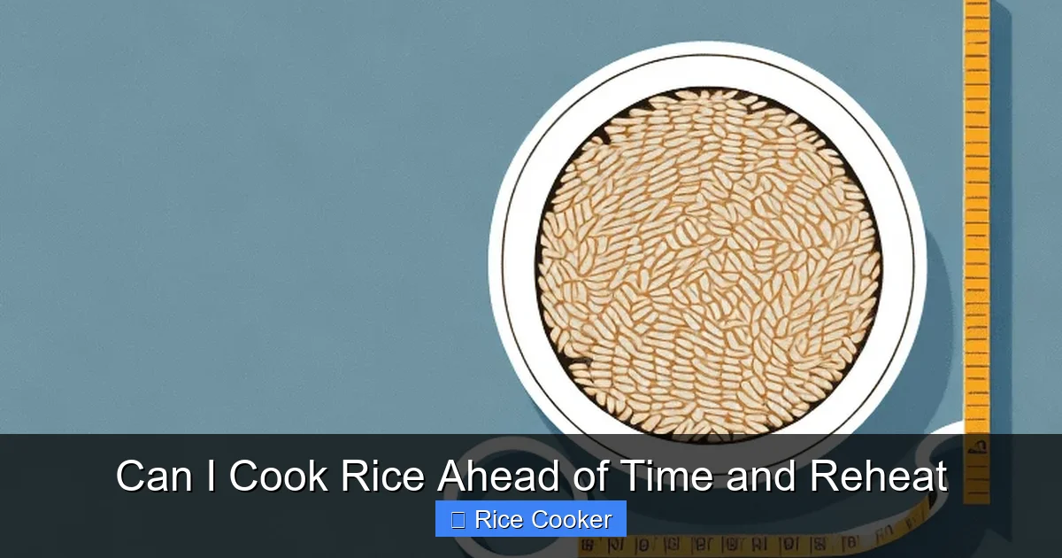 Can I Cook Rice Ahead of Time and Reheat