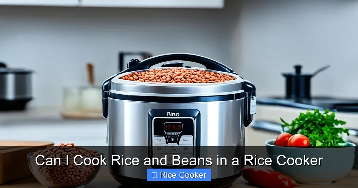 Can I Cook Rice and Beans in a Rice Cooker