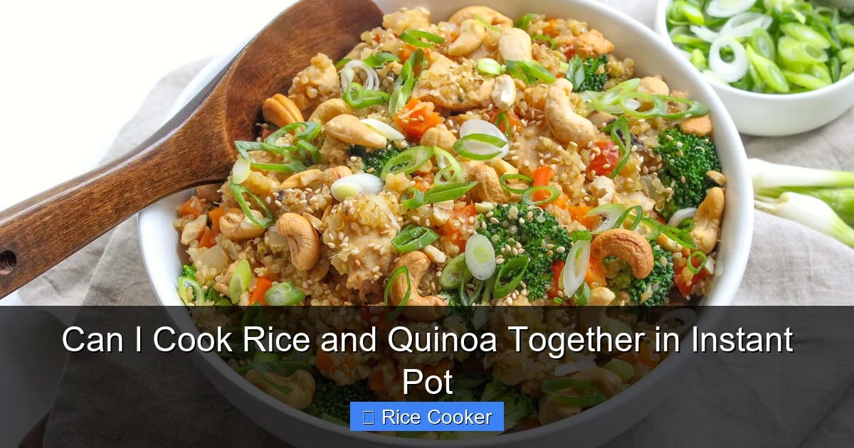 Can I Cook Rice and Quinoa Together in Instant Pot