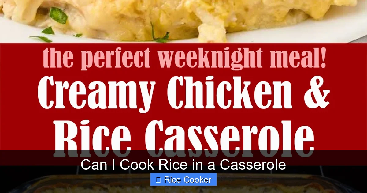 Can I Cook Rice in a Casserole