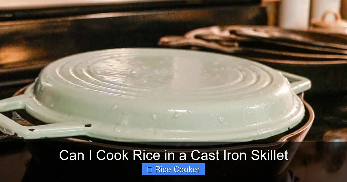 Can I Cook Rice in a Cast Iron Skillet