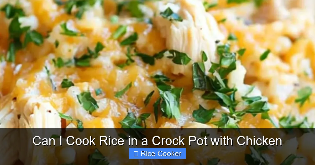 Can I Cook Rice in a Crock Pot with Chicken