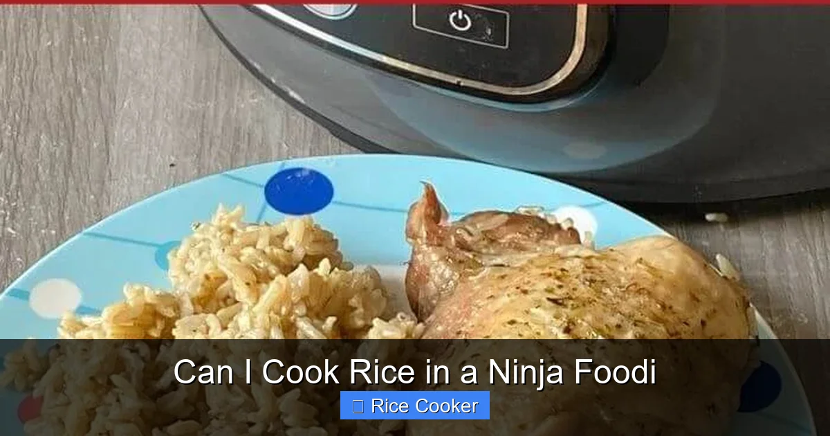 Can I Cook Rice in a Ninja Foodi