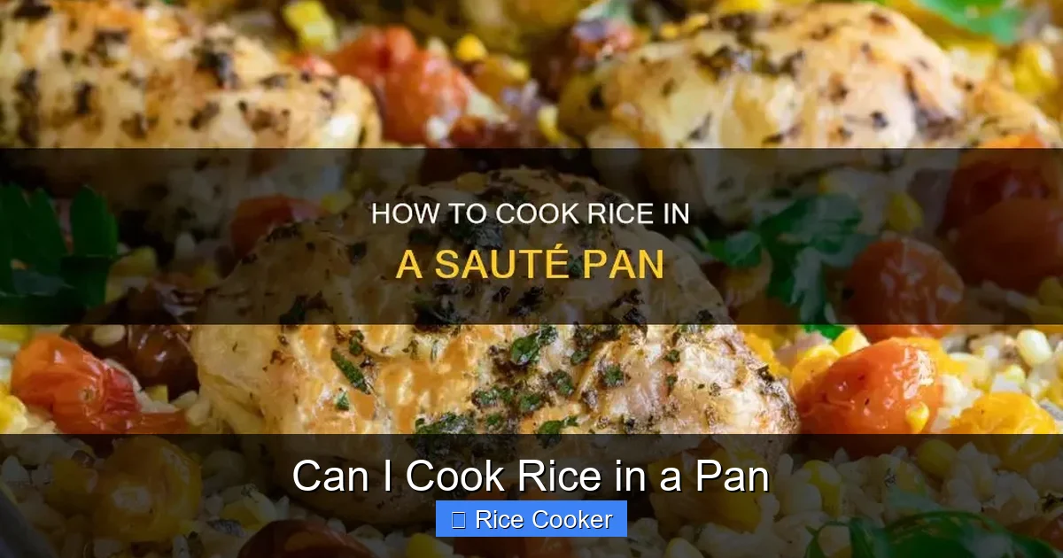 Can I Cook Rice in a Pan