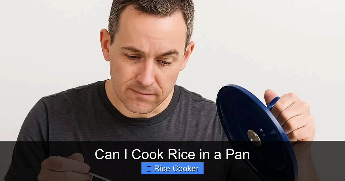 Can I Cook Rice in a Pan
