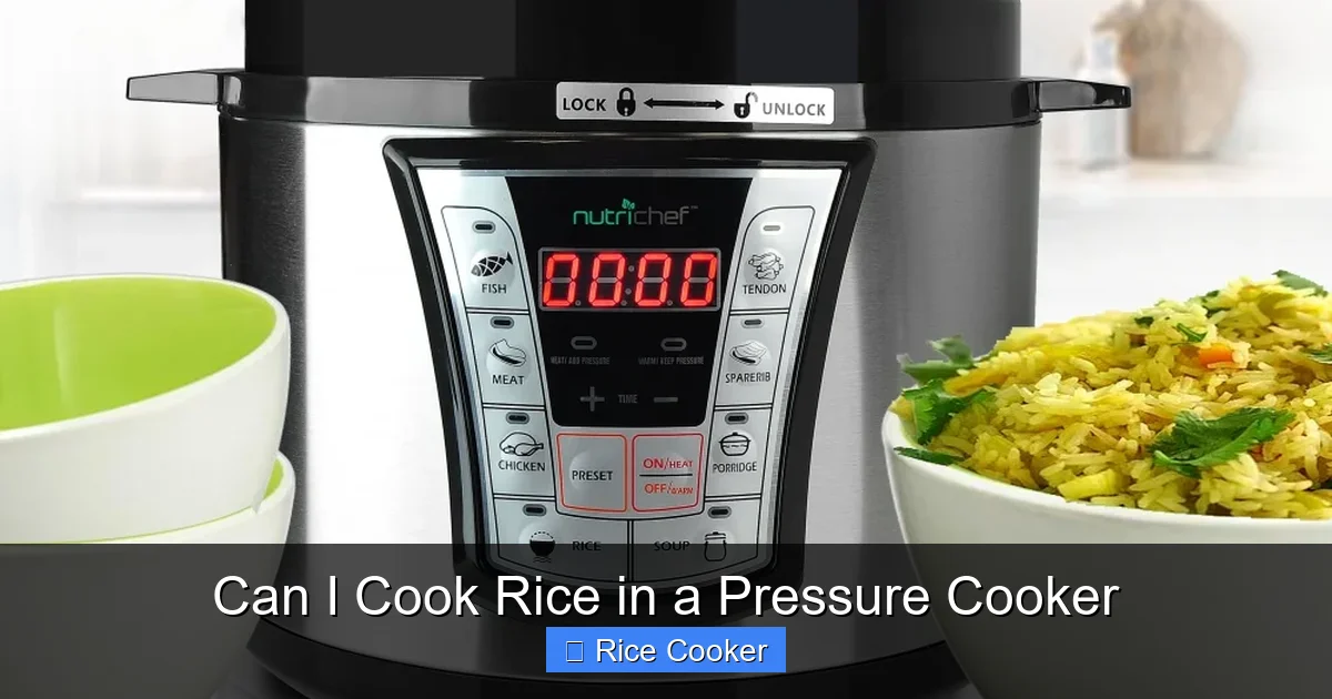 Can I Cook Rice in a Pressure Cooker