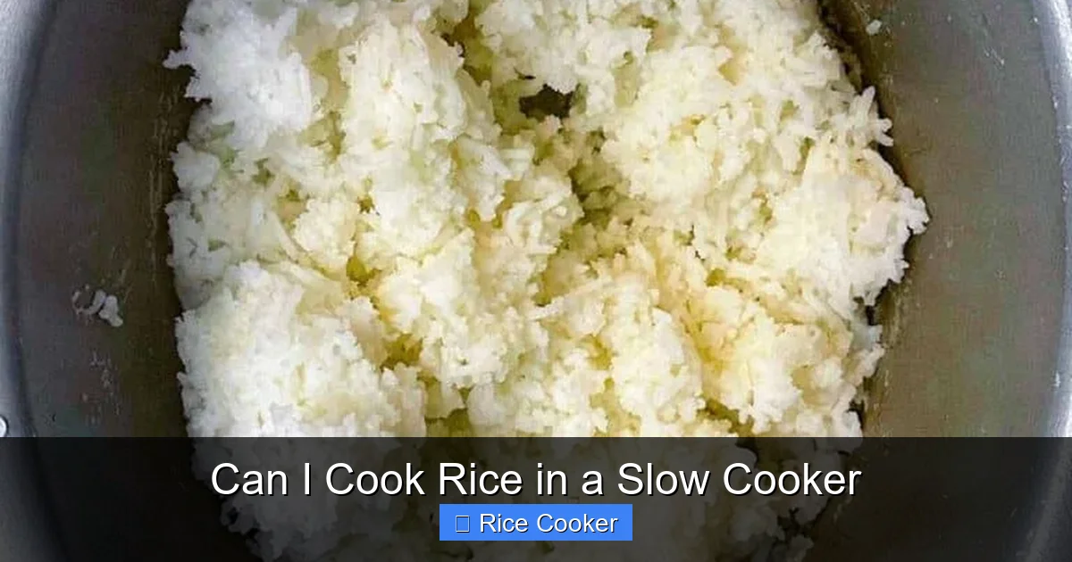 Can I Cook Rice in a Slow Cooker