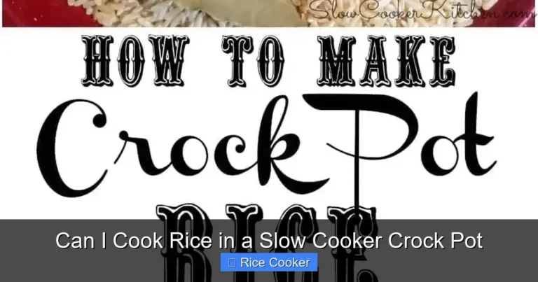 Can I Cook Rice in a Slow Cooker Crock Pot