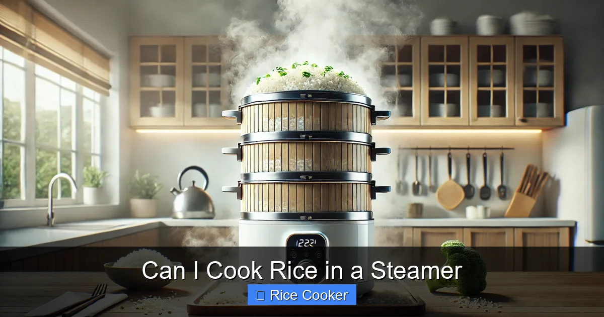 Can I Cook Rice in a Steamer