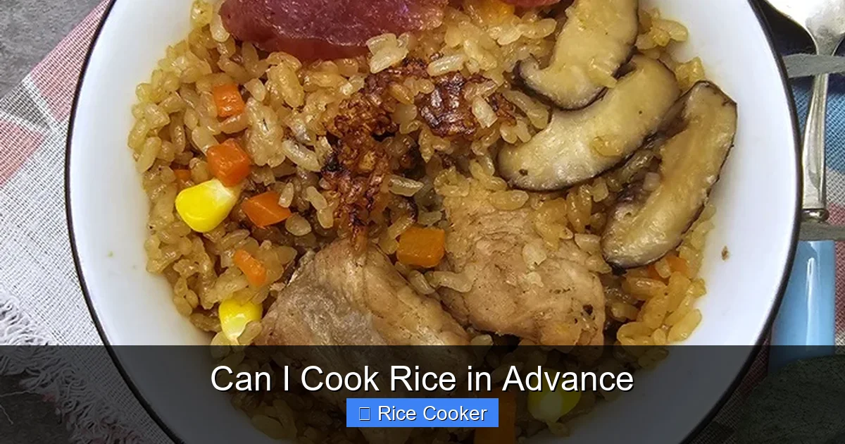 Can I Cook Rice in Advance