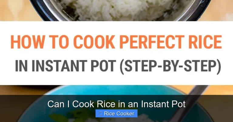 Can I Cook Rice in an Instant Pot