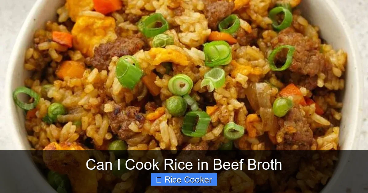 Can I Cook Rice in Beef Broth
