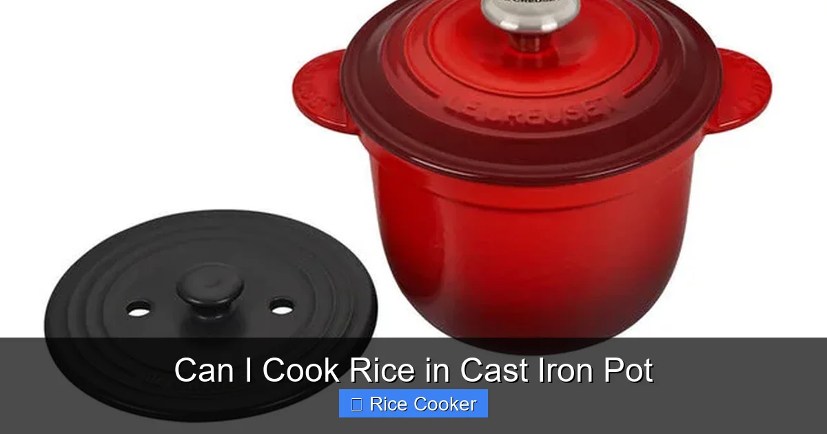 Can I Cook Rice in Cast Iron Pot