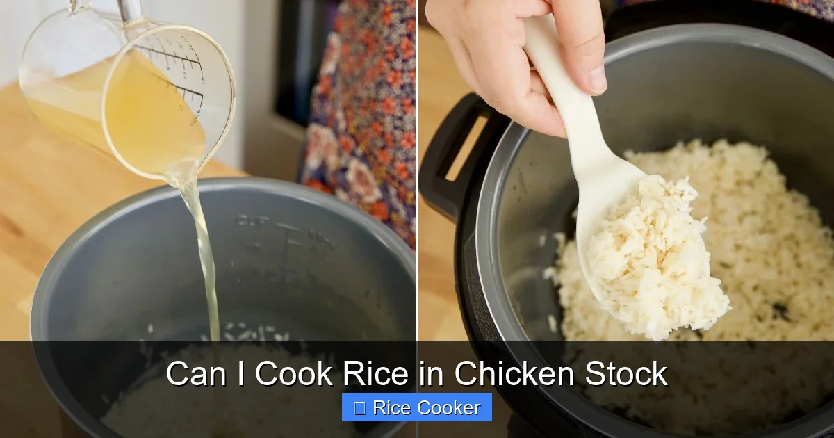 Can I Cook Rice in Chicken Stock