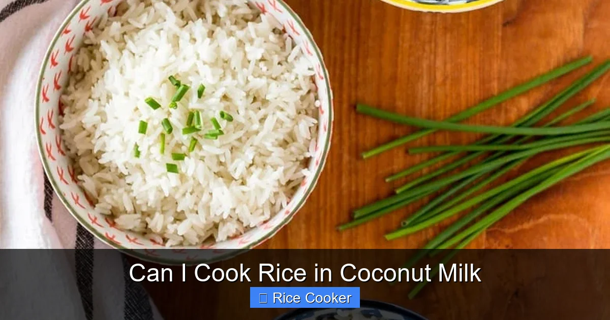 Can I Cook Rice in Coconut Milk