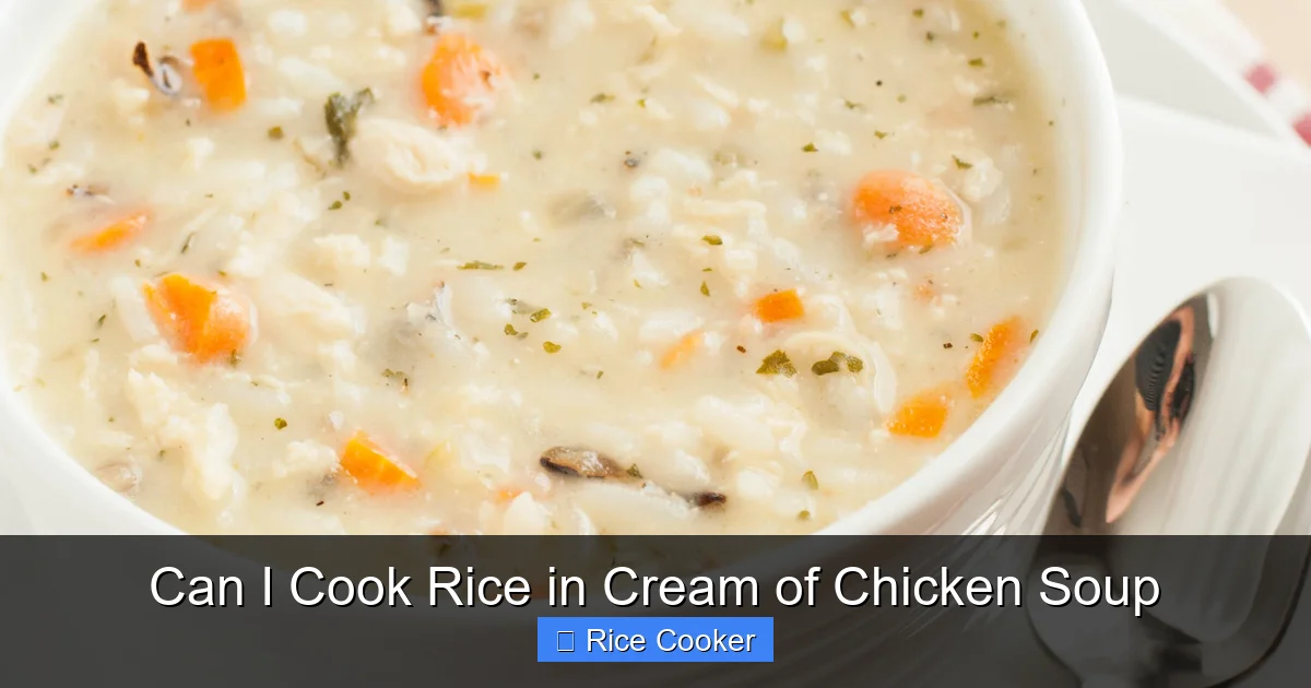 Can I Cook Rice in Cream of Chicken Soup